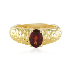 Mozambique Garnet Silver Ring (SAELOCANA)