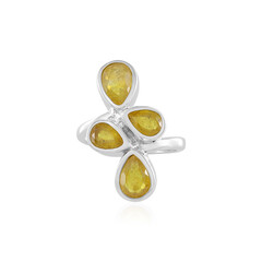 Madagascar Yellow Sapphire Silver Ring