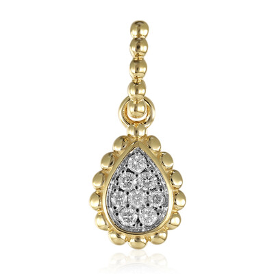 9K SI1 (G) Diamond Gold Pendant (Annette)