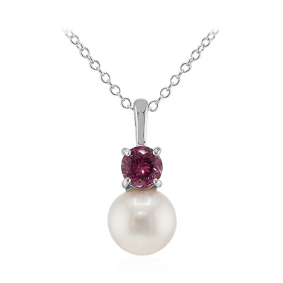 White Freshwater Pearl Silver Necklace