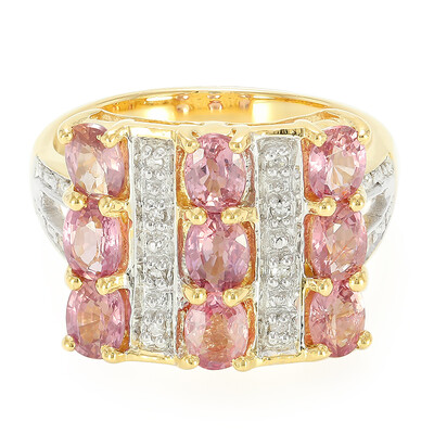 18K Unheated Padparadscha Sapphire Gold Ring (AMAYANI)