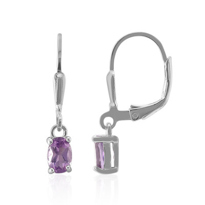 Amethyst Silver Earrings