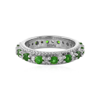 Russian Diopside Silver Ring