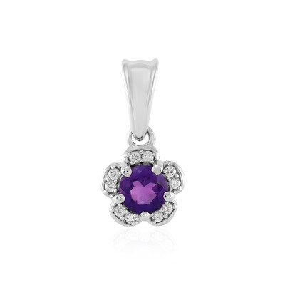 Amethyst Silver Pendant