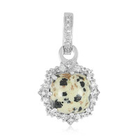 Dalmatian Jasper Silver Pendant