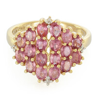 18K Unheated Padparadscha Sapphire Gold Ring (AMAYANI)