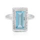 Sky Blue Topaz Silver Ring (MONOSONO COLLECTION)