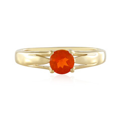 Mexican Fire Opal Silver Ring