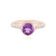 Siberian Amethyst Silver Ring