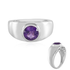 Moroccan Amethyst Silver Ring