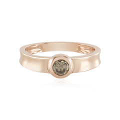 9K Diamond champagne I1 Gold Ring