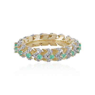 9K Colombian Emerald Gold Ring (Ornaments by de Melo)