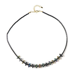 Mystic Hematite Silver Necklace