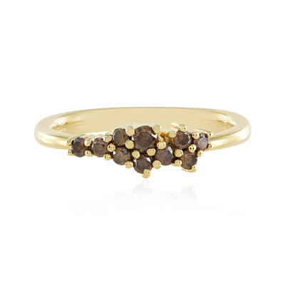 I3 Brown Diamond Silver Ring