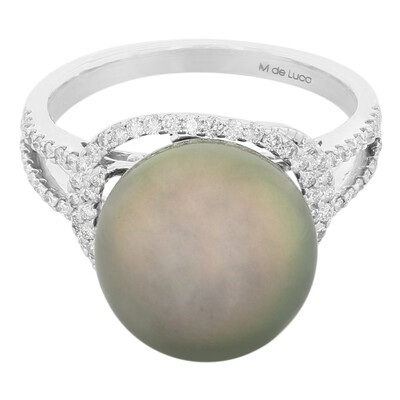 10K Tahitian Pearl Gold Ring