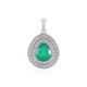 Green Onyx Silver Pendant