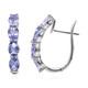 Tanzanite Silver Earrings