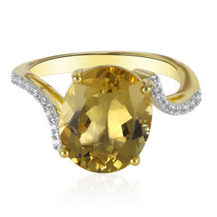 9K Golden Beryl Gold Ring