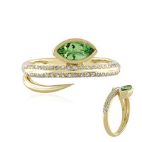 9K Tanzanian Tsavorite Gold Ring (de Melo)