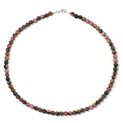 Rhodonite Silver Necklace