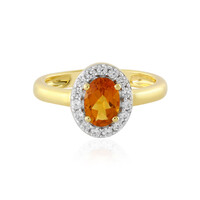 Madeira Citrine Silver Ring