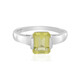 Lemon Quartz Silver Ring