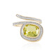 9K Ouro Verde Quartz Gold Ring (SUHANA)