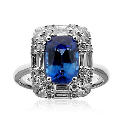 18K Ceylon Blue Sapphire Gold Ring (CIRARI)