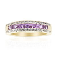 9K Ceylon Purple Sapphire Gold Ring