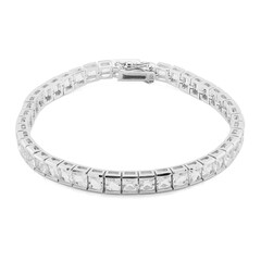 White Topaz Silver Bracelet