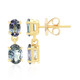 9K Unheated Tanzanite Gold Earrings