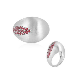 Noble Red Spinel Silver Ring (de Melo)