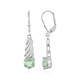 Green Fluorite Silver Earrings (SAELOCANA)