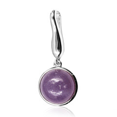 Lepidolite Silver Pendant