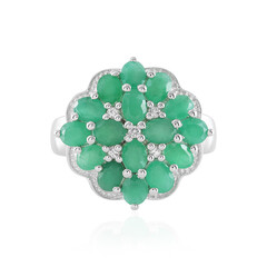 Socoto Emerald Silver Ring