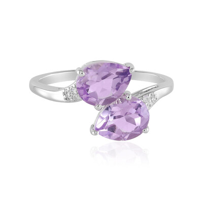 Rose de France Amethyst Silver Ring