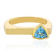 Swiss Blue Topaz Silver Ring (MONOSONO COLLECTION)