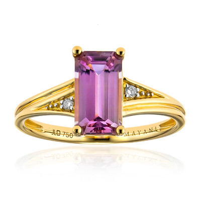 18K Pink Diaspore Gold Ring (AMAYANI)