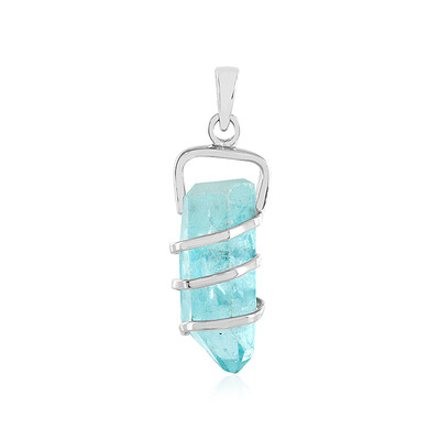 Sky Blue Quartz Silver Pendant (MONOSONO COLLECTION)