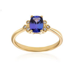 10K AAA Tanzanite Gold Ring