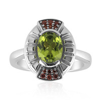 Jilin Peridot Silver Ring (Remy Rotenier)