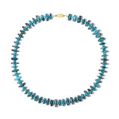 Kingman Turquoise Silver Necklace(Adela Silber)