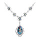 Mystic Blue Quartz Silver Necklace