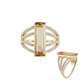 14K Bi Colour Tourmaline Gold Ring (AMAYANI)