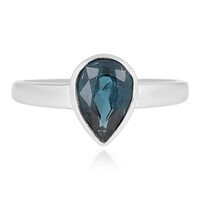 Teal Kyanite Silver Ring