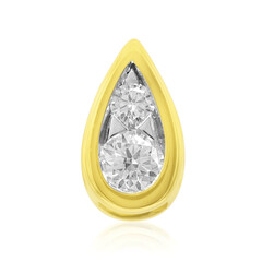 9K SI1 (G) Diamond Gold Pendant