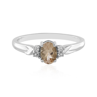 Madagascan Morganite Silver Ring