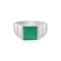 Green Onyx Silver Ring