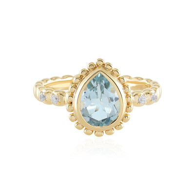 Sky Blue Topaz Silver Ring