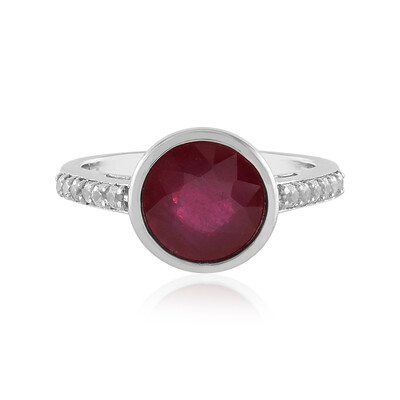 Bemainty Ruby Silver Ring (MONOSONO COLLECTION)